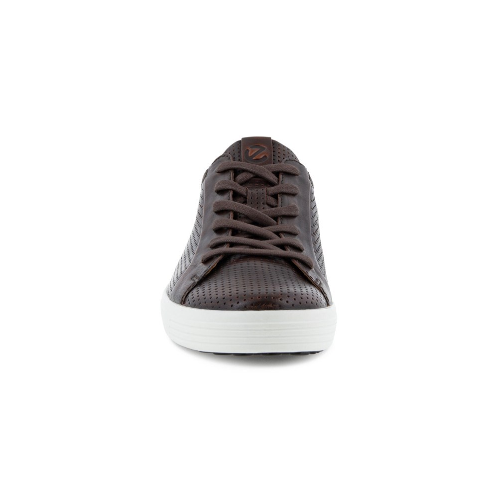 ECCO Mens Sneakers Brown - Soft 7 Laced - KPV-397248